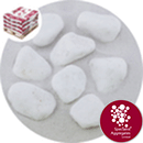 Marble - Bianco Rotondo - 20-40mm Pebbles - 4702